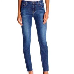 J Brand Pencil Leg Raw Frayed Hem Jeans